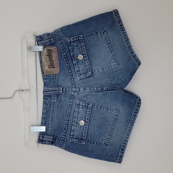Union Bay Faded Blue Jean Shorts Juniors Size 0 26W - Picture 4 of 10
